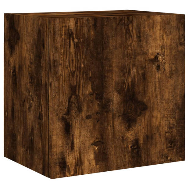 vidaXL Tv-wandmeubels 2 st 40,5x30x40 cm bewerkt hout gerookt eiken