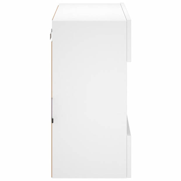 vidaXL Tv-meubel met LED-verlichting 58,5x30x60,5 cm wit