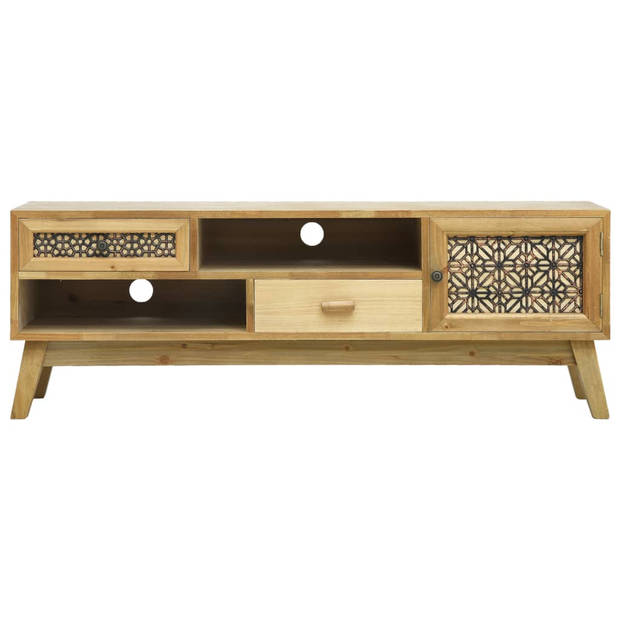 vidaXL Tv-meubel 120x30x42 cm bewerkt hout bruin