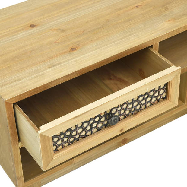 vidaXL Tv-meubel 120x30x42 cm bewerkt hout bruin