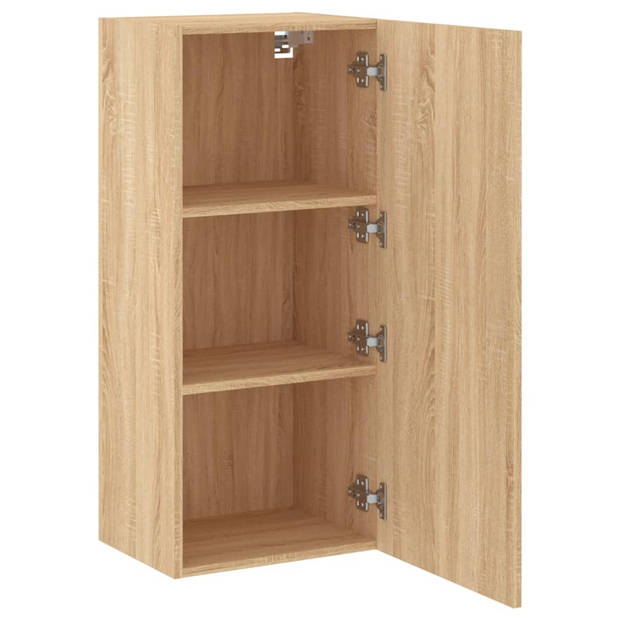 vidaXL Tv-wandmeubel 40,5x30x90 cm bewerkt hout sonoma eikenkleurig