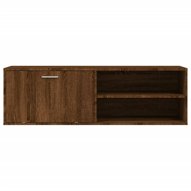 vidaXL Tv-meubel 120x34x37 cm bewerkt hout bruin eikenkleur