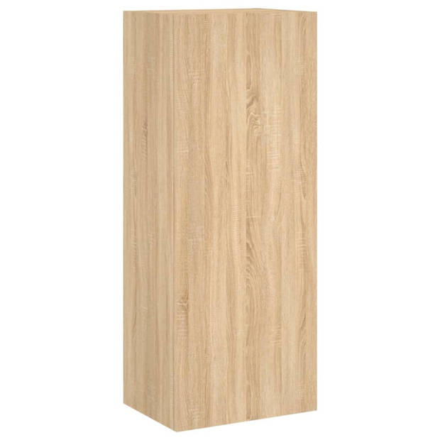 vidaXL Tv-wandmeubel 40,5x30x102 cm bewerkt hout sonoma eikenkleurig