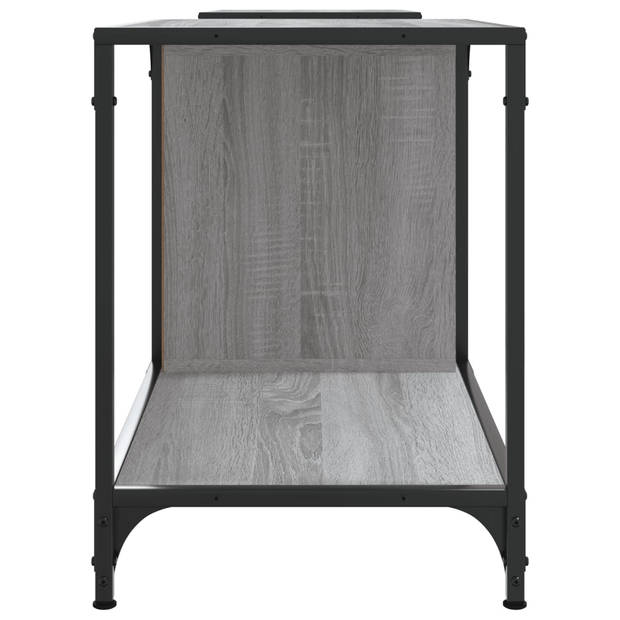 vidaXL Tv-meubel 203x37x50 cm bewerkt hout grijs sonoma eikenkleurig