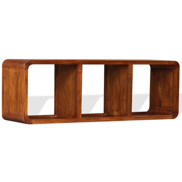 vidaXL Tv-meubel 120x30x40 cm massief hout met honingafwerking