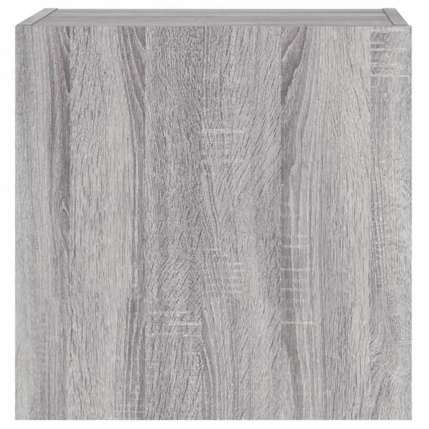 vidaXL Tv-wandmeubels 2 st 40,5x30x40 cm hout grijs sonoma