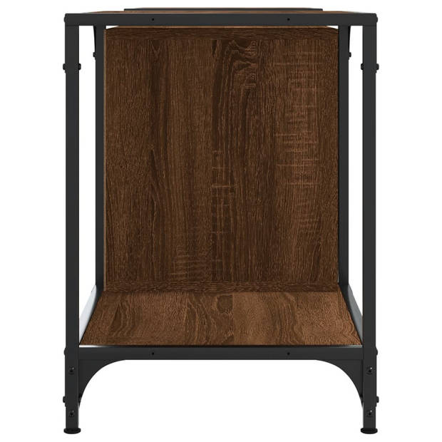 vidaXL Tv-meubel 153x37x50 cm bewerkt hout bruin eikenkleur