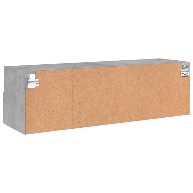 vidaXL Tv-wandmeubel 100x30x30 cm bewerkt hout betongrijs