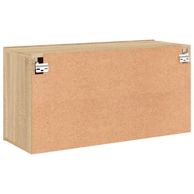 vidaXL Tv-meubel wandgemonteerd 80x30x41 cm sonoma eikenkleurig