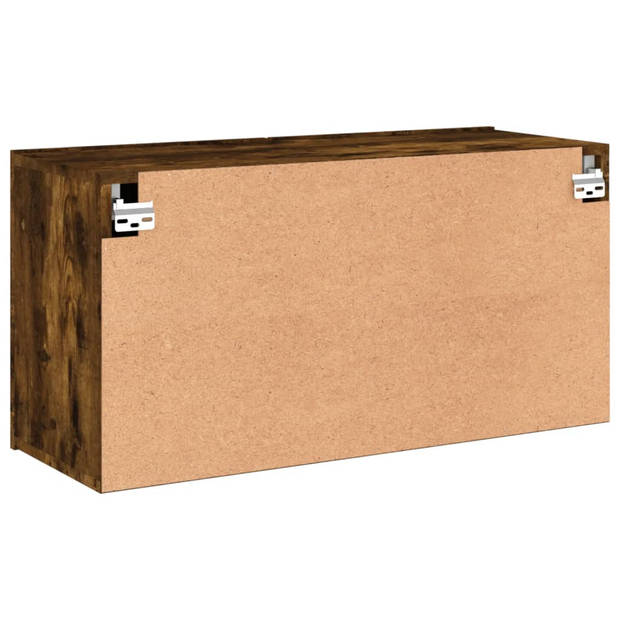 vidaXL Tv-meubel wandgemonteerd 80x30x41 cm gerookt eikenkleurig