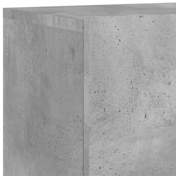 vidaXL Tv-meubel wandgemonteerd 80x30x41 cm betongrijs