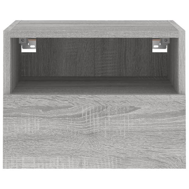 vidaXL Tv-wandmeubels 2 st 40x30x30 cm bewerkt hout grijs sonoma