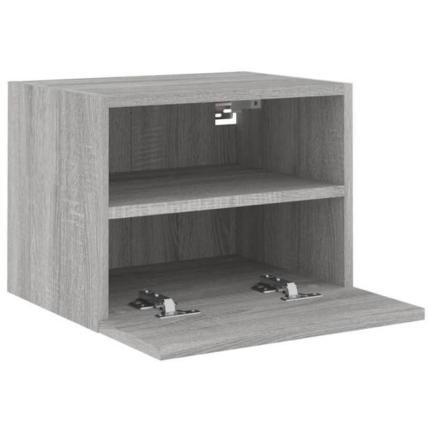 vidaXL Tv-wandmeubels 2 st 40x30x30 cm bewerkt hout grijs sonoma