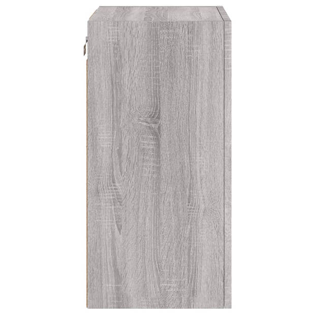 vidaXL Tv-wandmeubel 40,5x30x60 cm bewerkt hout grijs sonoma