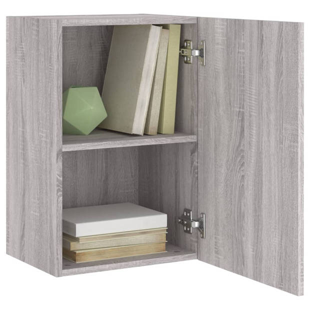 vidaXL Tv-wandmeubels 2 st 40,5x30x60 cm hout grijs sonoma