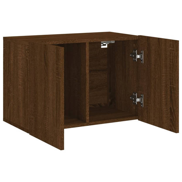 vidaXL Tv-meubel wandgemonteerd 60x30x41 cm bruin eikenkleur