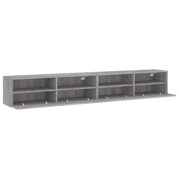 vidaXL Tv-wandmeubels 2 st 100x30x30 cm hout grijs sonoma