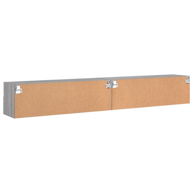 vidaXL Tv-wandmeubels 2 st 100x30x30 cm hout grijs sonoma