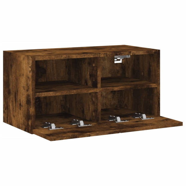 vidaXL Tv-wandmeubel 60x30x30 cm bewerkt hout gerookt eikenkleurig