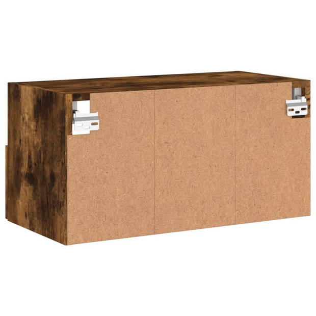 vidaXL Tv-wandmeubel 60x30x30 cm bewerkt hout gerookt eikenkleurig