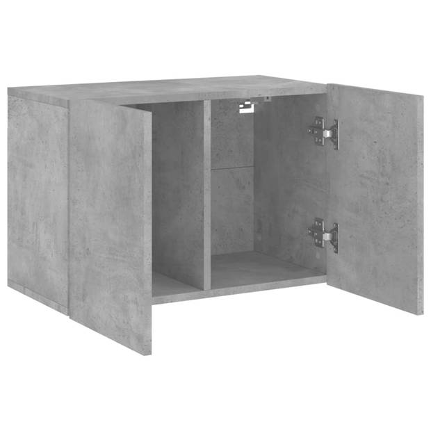 vidaXL Tv-meubel wandgemonteerd 60x30x41 cm betongrijs