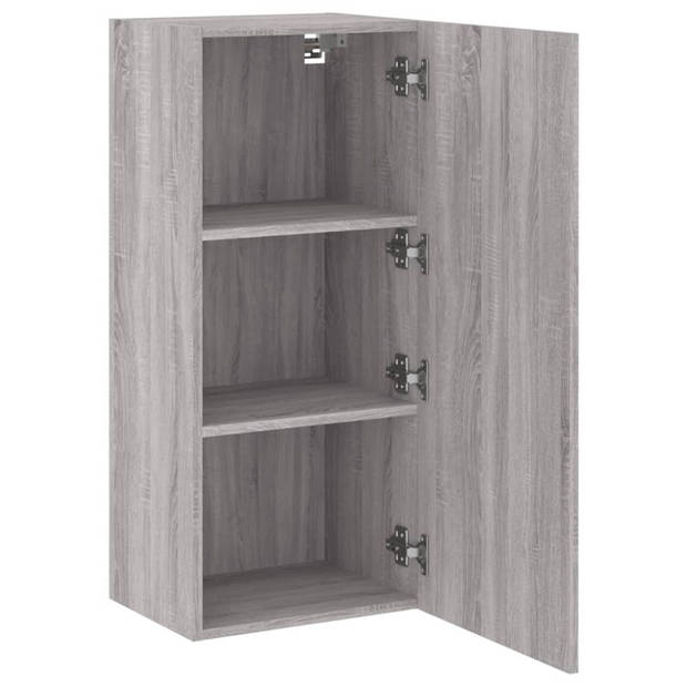 vidaXL Tv-wandmeubel 40,5x30x90 cm bewerkt hout grijs sonoma