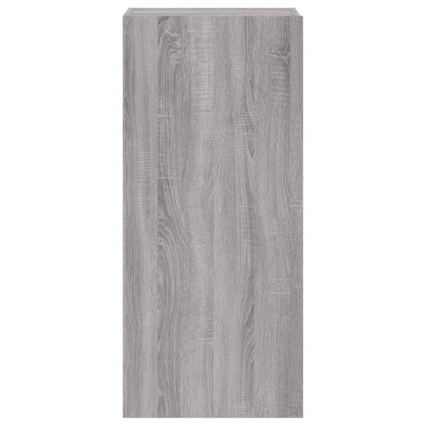 vidaXL Tv-wandmeubel 40,5x30x90 cm bewerkt hout grijs sonoma