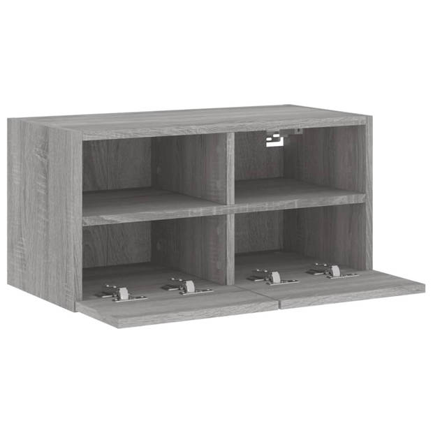 vidaXL Tv-wandmeubel 60x30x30 cm bewerkt hout grijs sonoma eikenkleur