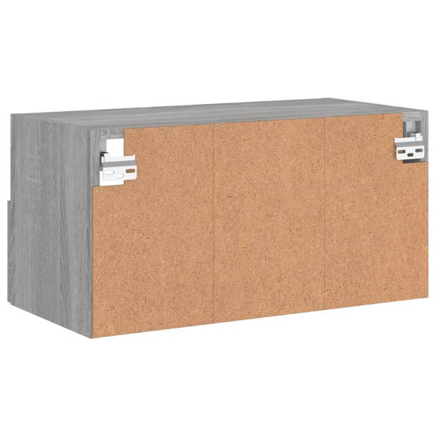 vidaXL Tv-wandmeubel 60x30x30 cm bewerkt hout grijs sonoma eikenkleur