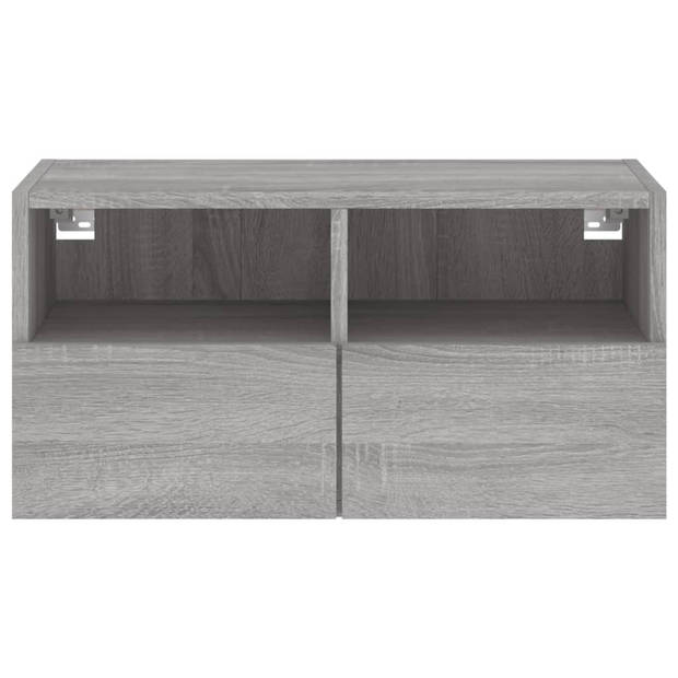 vidaXL Tv-wandmeubel 60x30x30 cm bewerkt hout grijs sonoma eikenkleur