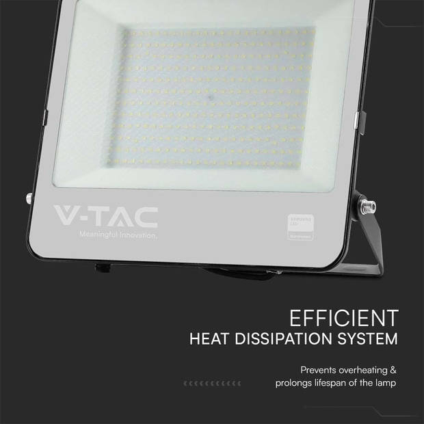V-TAC VT-44201 LED Schijnwerpers - Zwart - 135lm/w - Samsung - IP65 - 200 Watt - 22960 Lumen - 6500K - 5 Jaar