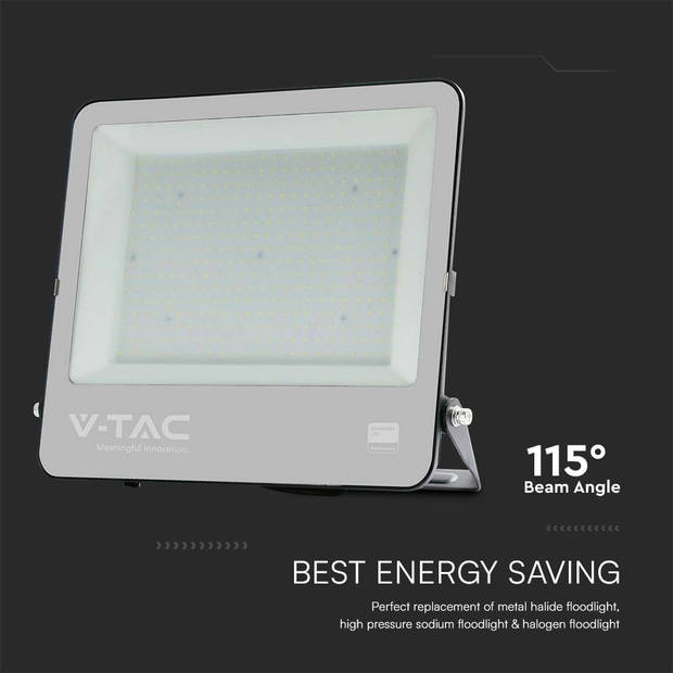 V-TAC VT-44003 LED Schijnwerper - 135lm/w - Samsung - IP65 - Zwart - 300 Watt - 34440 Lumen - 6500K - 5 Jaar