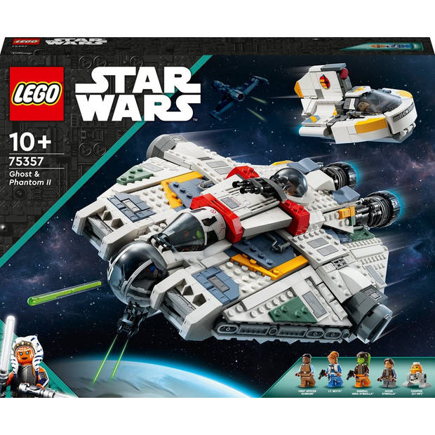 LEGO® Star Wars: Ahsoka Ghost en Phantom II 75357 bouw- en speelset met 2 bouwbare ruimteschepen en 5 personages,