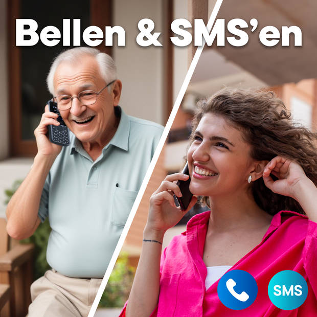Denver Senioren Mobiele Telefoon 4G - Grote Toetsen - GSM - Simlockvrij - Bluetooth - FAS1860L