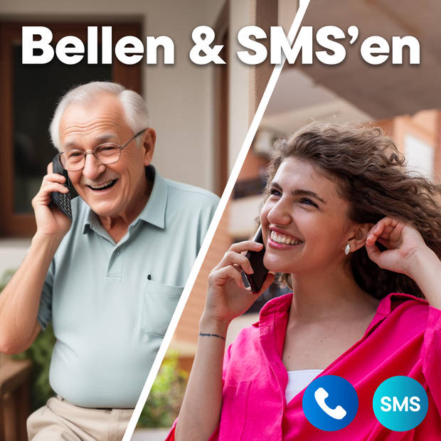 Denver Senioren Mobiele Telefoon 4G - Grote Toetsen - SOS knop - GSM - Simlockvrij - Bluetooth - BAS24600L