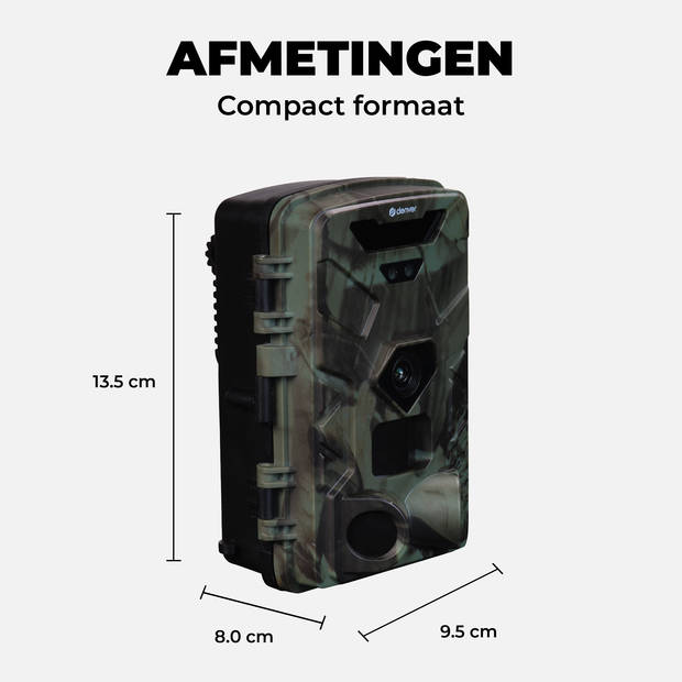 Denver Wildcamera met Nachtzicht - 4K Ultra HD - 50MP - LCD Scherm - Waterdicht - WCT8016