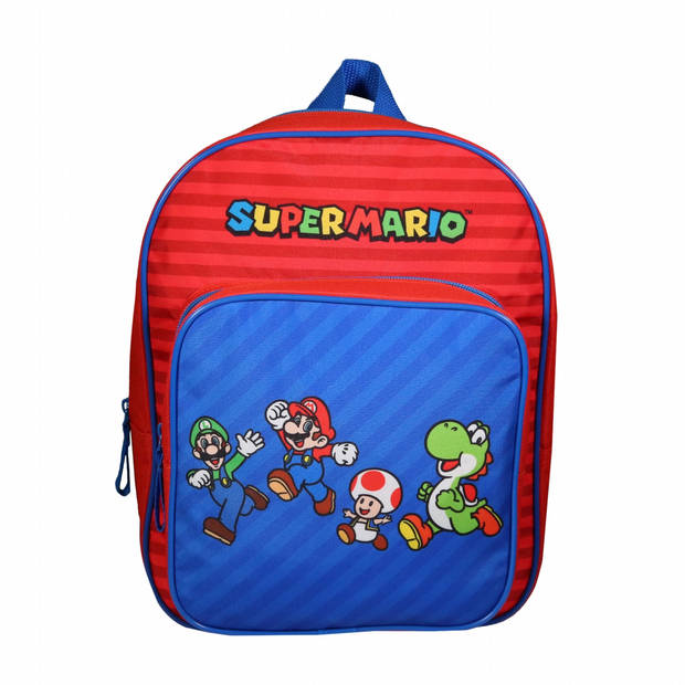 Super Mario kleuter rugzak jongens schooltas 31 cm blauw