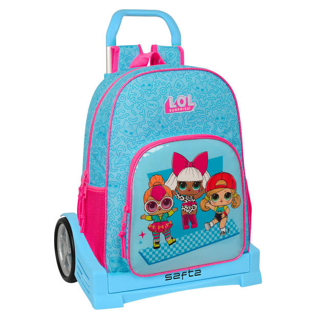 Schoolrugzak met Wielen LOL Surprise! Divas Blauw 33 x 42 x 14 cm