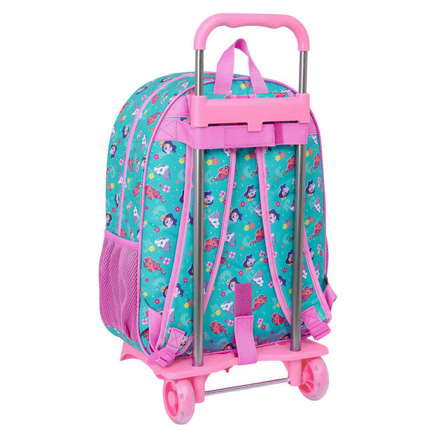 Schoolrugzak met Wielen My Little Pony Magic Roze Turkoois 33 x 42 x 14 cm