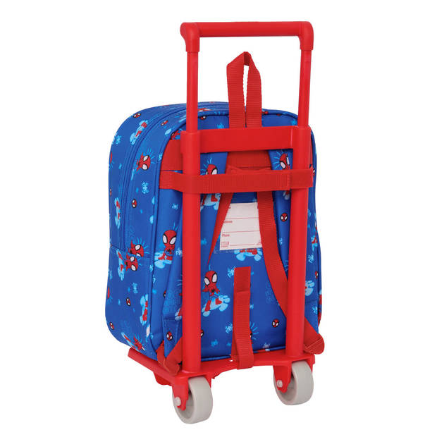 Schoolrugzak met Wielen Spidey Blauw 22 x 27 x 10 cm