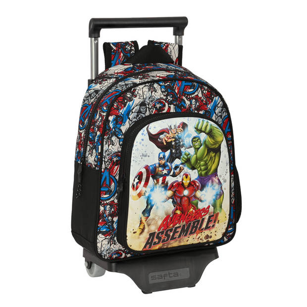 Schoolrugzak met Wielen The Avengers Forever Multicolour 27 x 33 x 10 cm