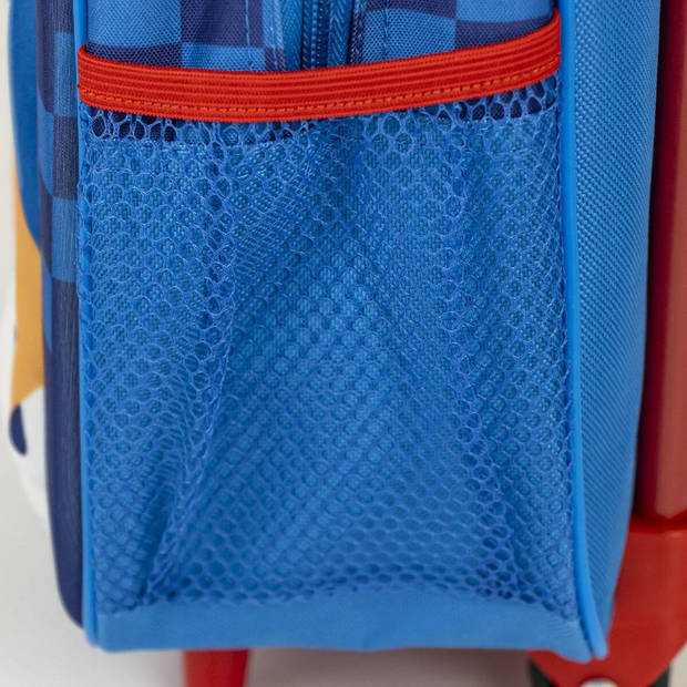 Schoolrugzak met Wielen Sonic Blauw 25 x 31 x 10 cm