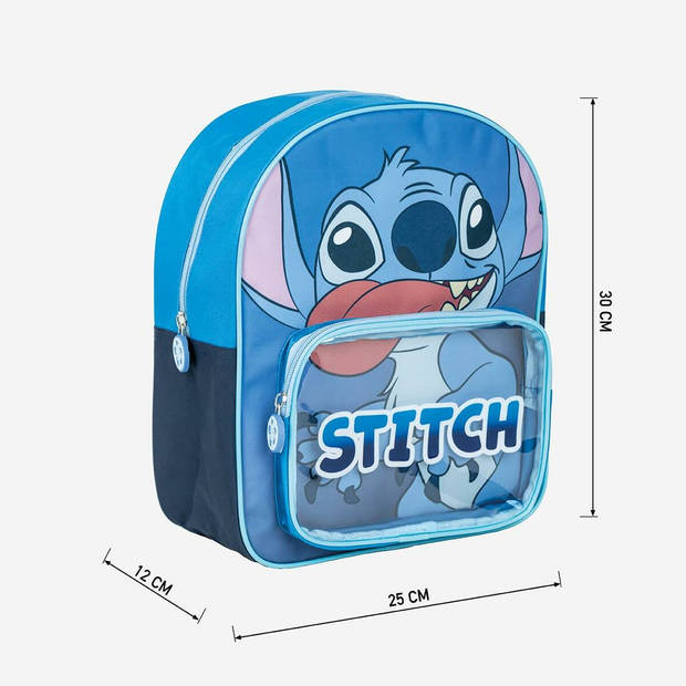 Schoolrugzak Stitch Blauw 25 x 3 x 12 cm