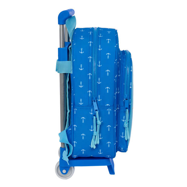 Schoolrugzak met Wielen Donald Blauw 26 x 34 x 11 cm