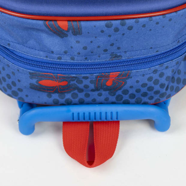 Marvel Spiderman rugzak voor kinderen - blauw - 25 x 10 x 31 cm - rugzak met ingebouwde trolley - Rugzak - kind