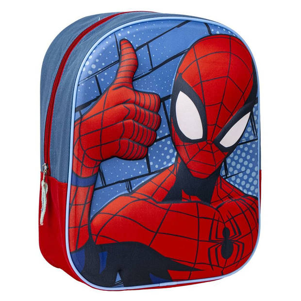 3D-Kinderrugzak Spider-Man Rood Blauw 25 x 31 x 10 cm