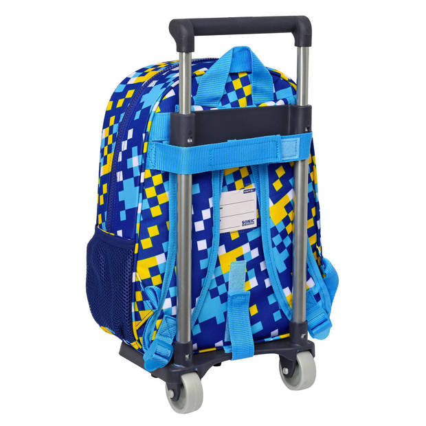 Schoolrugzak met Wielen Sonic Speed 26 x 34 x 11 cm Blauw