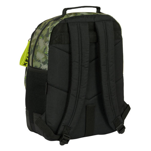 Schoolrugzak Kelme Travel Zwart Groen 32 x 42 x 15 cm