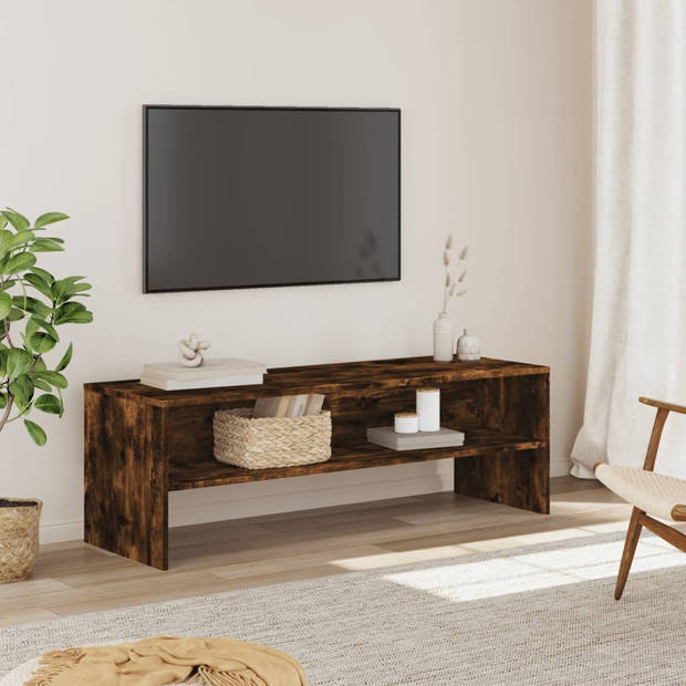 vidaXL Tv-meubel 120x40x40 cm bewerkt hout gerookt eikenkleurig