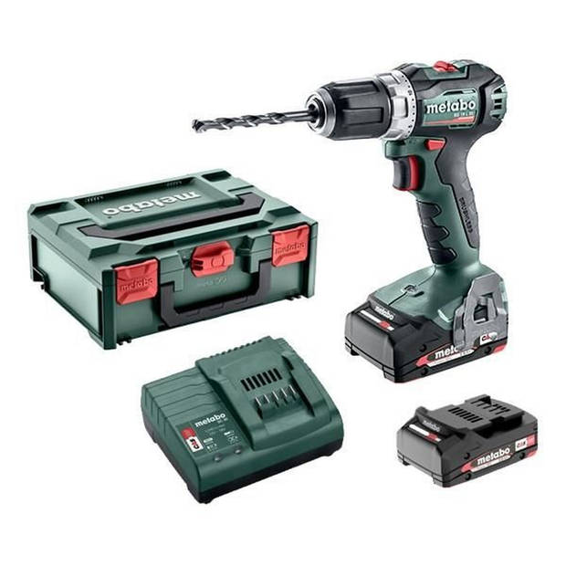 Metabo borstelloze accuboormachine - BS 18 L BL - 18V 55Nm - 13mm boorkop + 2 accu's 2Ah + lader + Metabox145